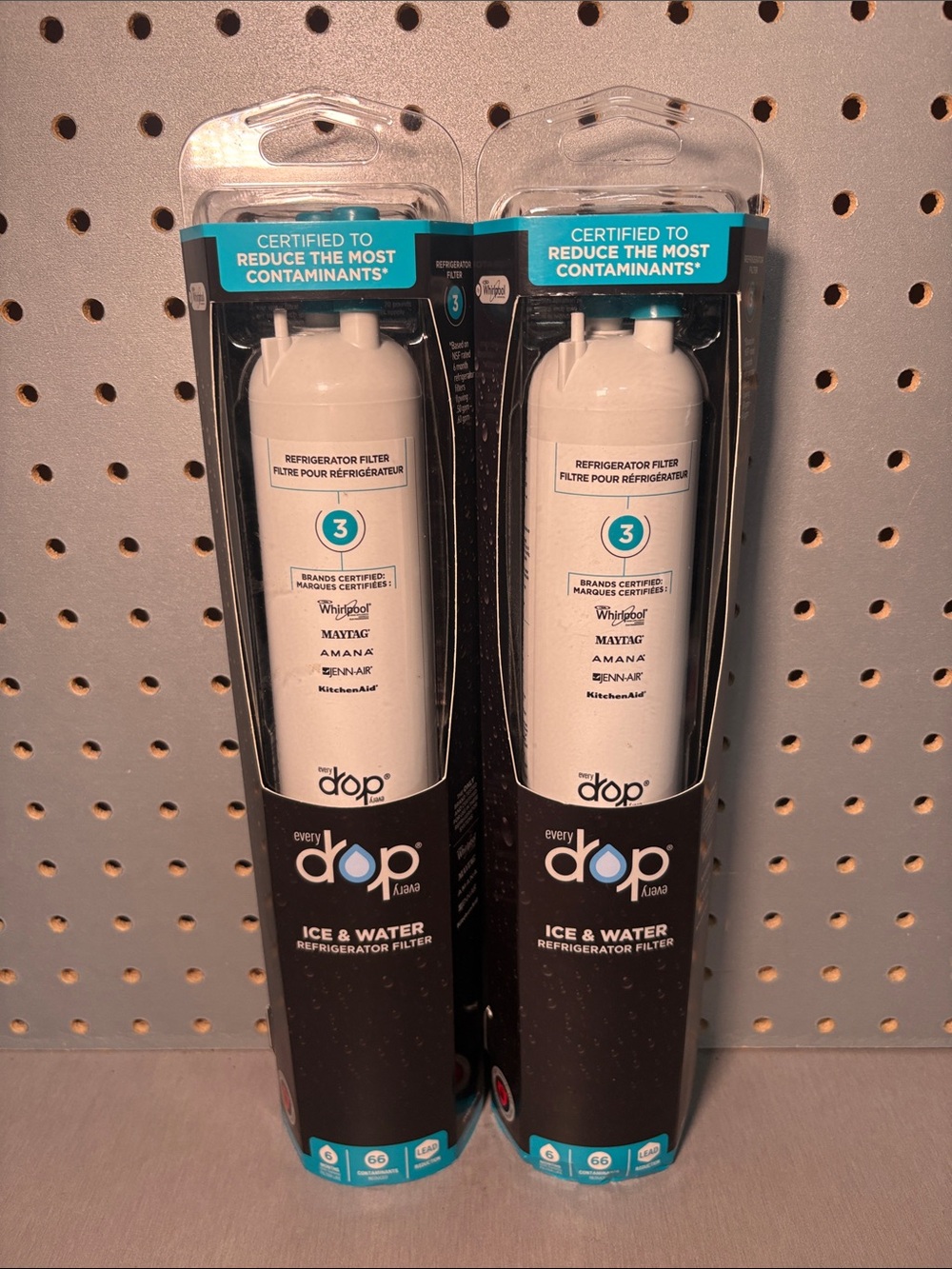 Everydrop EDR3RXD1 Ice Water Refrigerator Filter 3 NEW x2 Whirlpool Maytag Jenn